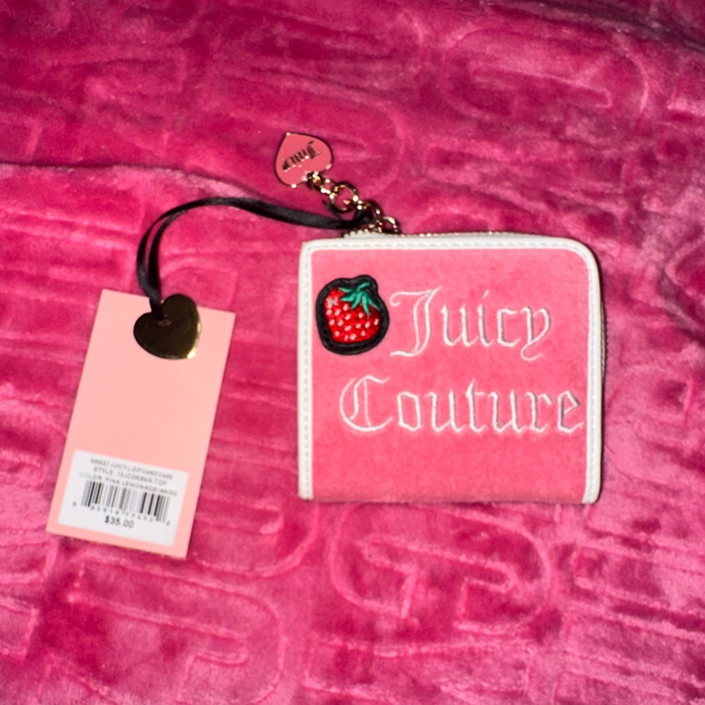 NWT Juicy Couture Pink Lemonade Sweet N Juicy Wallet (CROSSPOSTED)